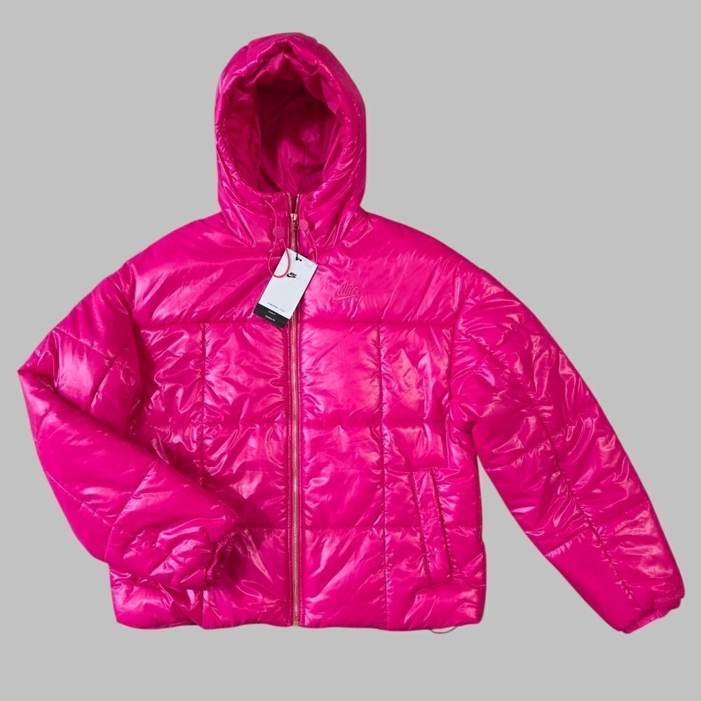 Nike Classic Puffer Shine Therma-FIT Jacket Parka Anorak Women's S LE FB8769-615